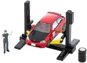Tomica Rama Vintage 1/64 06b Car Lift (TLV-NEO Honda Civic Type R Custom Included) ABS Accessories