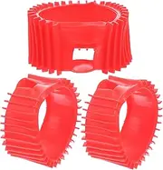Yardenfun 3pcs Oxygen Acetylene Gauge Cover Silicone Protector Boot for Acetylene Gauge Protection