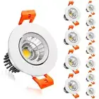 inShareplus 2 Inch LED Downlight, 3W COB Dimmable Recessed Lighting, 4000K Na...