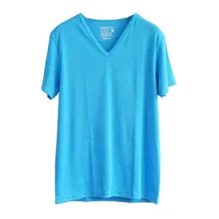 【Hang Ten】MIT吸濕排汗V領內衣.男內衣_HT-B12008(藍)