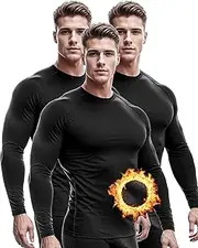 [DRSKIN] Men's Thermal Compression Shirts or Set Fleece Lined Base Layers Underwear Top & Bottom Sports Athletic Workout Winter