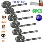 6X 22" Chainsaw Chain For MTM 58SX 62SX 72SX Chain Saw 325 058 86DL 22 Inch Bar~