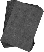 TEHAUX 50 Sheets Black Carbon Transfer Paper, Single-Side Graphite Tracing Paper for Clear Copying and Drawing, A4 Size