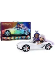 Rainbow High Color Change Car Convertible Vehicle, 8-In-1 Light-Up, Brand New