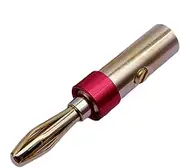 Banana Plugs Audio | 4mm Audio Copper Connector Speaker Banana Plugs | Home Sound Systems Stable Plug and Unplug for Bedroom, Study