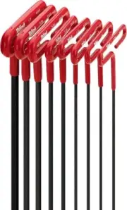 EKLIND Cushion Grip Hex T-Key Allen Wrench - 8pc Set SAE Inch Sizes 3/32-1/4