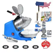 Professional Snow Cone Maker - 300W Electric Ice Shaver with Splash-Proof Design