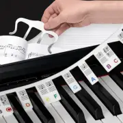 Removable Piano Keyboard Note Labels, 88 Keys Beginners Note Guides, Made of Sil