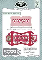 Karen Burniston Heart Add-ons Die