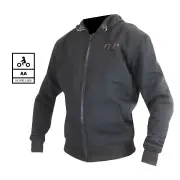 2471 Binder Riding Hoodie With Zip Men Black Vel