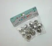 NEW NIP Silver Jingle Bells Christmas 12 count