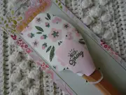 THE BAKESHOP Spring Summer HELLO SPRING & PINK FLOWERS Large & Mini Spatula NWT