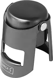 [Lurch] 240780 Champagne Bottle Stopper for Airtight and Leak-Proof Sealing, Smokey Grey