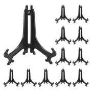 7" Acrylic Plate Stands for Display Stand Plate Holder Black 12Pcs