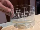 PYREX Limited Edition Christmas Hanging Snowflake 1Qt Clear Glass 7201 No Lid