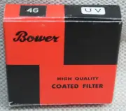 BOWER, HIGH QUALITY 46, UV COATED CAMERA FILTER, VINTAGE MINT! New Old Stock