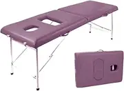 Table Age Portable Beauty Bed Salon Furniture Folding Age Table Spa for Makeup Tattoo with Hole Postpartum Recovery Portable Age Bed