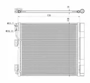 Fits Nissan NV200 2010- 1.5 dCi PV Air Conditioning Condenser 92100JX51A