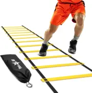 Yes4All Ultimate Agility Ladder Speed Training Equipment - 8, 12, 20 Rungs wi...