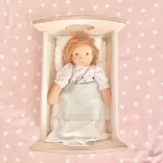 Rock-A-Bye Baby Doll Cradle Toy Pretend Play Toy Doll Cradle Doll Bedding