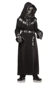 Skull Master Hooded Robe Child Costume: Medium