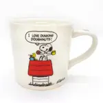 ASDFKITTY*SNOOPY 史努比與糊塗塔克 屋頂下午茶 陶瓷馬克杯-日本正版商品