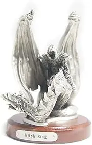 Witch King Lord of The Rings LOTR Miniature Pewter Gift Statue Collectible Figure Token 3.9 in X 2.8 in X 3 in J. R. R. Tolkien The Hobbit Simarillion