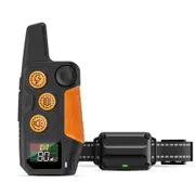 600M Dog Training Collar with Remote Dog Shock Collar for All Dogs,Rechargeable Dog Bark Collar with Beep/Vibration/Shock Modes Color Orange
