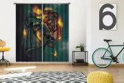 3D Clash Of Titan Dragon P632 Window Photo Curtain Printing Fabric Vincent Amy