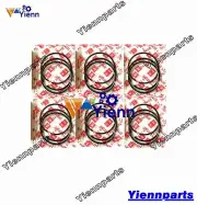 New S6E S6E2 S6E2T Piston Ring Set For Mitsubishi Cat MG100 MG150 Grader Engine