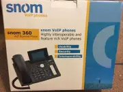 Snom VoIP 360 Telephone with Handset And Power Cord Brand New AS41