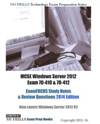 在飛比找博客來優惠-MCSE Windows Server 2012 Exam 