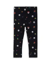 Miles The Label Girls' Glow-in-the-dark Calaveritas Print Leggings - Baby