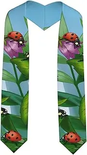 [EdWal] Ladybug print Graduation Stole and Sash Class for Unisex Adult Honor Stole Honor Stole of 2025
