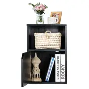 Costway Retro Bedside Tables Bedroom Side Table Wood Nightstand Storage Cabinet w/Storage Shelf Living