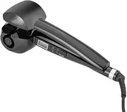 Screen Display Hair Curler pear Flower Big Curler Curling Straight Curler Automatic (Color : Black)
