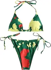 [Generic] Swimsuit Swimsuit Sets Split Plus Print Piece Size Beachwear Two Women Bikini Cow Swimwears Tankinis Set Swimwears Tankinis Set Swimming Suit Skirt