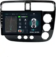 for Honda Civic Sedan 2000-2005 Android 14 Radio Car Stereo 2008-2014 Built-in Carplay/Android Auto/WiFi/Steering Wheel Control/Split Screen/Bluetooth/GPS Navigation 2 Din Unit