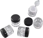 5 Pcs Luxury Empty Plastic Mini Makeup Loose Powder Box Cosmetic Eyeshadow Container With Concealer Sifter Jar and Screw Lids