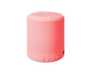 Portable Mini Wireless Bluetooth-compatible Hands-free USB TF AUX FM Speaker Music Player-Pink