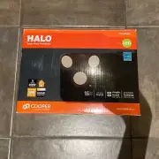 (1)-Halo Lumen Selectable Bronze Triple Head LED Floodlight Fixture.TGS3S403FRRB