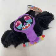 Bark Box Bat Outta Howl Halloween Dog Toy Crinkle Squeaky Spiky Ball XS/S