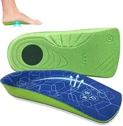 Shoe Inserts Women/Men QBK Insoles for Women Plantar Fasciitis Inserts for Flat Feet High Arch and Over-Pronation, Suitable for Standing, Walking and Running-M