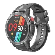 1.6 Inch Round Screen Bluetooth Smart Watch Support Health Monitoring & 24 Sports Modes Black