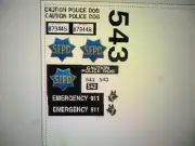 San Francisco California Police Patrol Vehicle Decals Custom 1:18