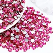 Briskbloom 3000PCS SS16 4mm Resin Flatback Rhinestone, Light Hot Pink Flatback Rhinestones for Nails, Tumblers, Mugs, Bottles, Craft Decoration, Loose Bling Glitter Diamond Stone