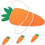 ERINGOGO Easter Carrot Money Holder Purse Fashionable Sling Bag for Girls Carrot Bag for School Unique Kids Accessory