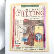Beginner Knitting Instructions Kit Taught Myself Lapghan Scarf Left Hand Section