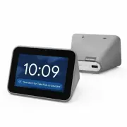 Lenovo Smart Clock LCD Smart Speaker with Google Assistant ZA4R0002US