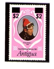 Antigua Monarquías Principe Carlos Valor año 1984 (AA-663)